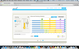 Weekly temperature planning  